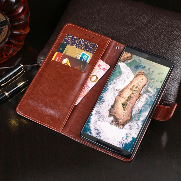 For Blackview BV5500 idewei Crazy Horse Texture Horizontal Flip Leather Case with Holder & Card Slots & Wallet(Black) - free shipping - PMC TechLife - Order now!