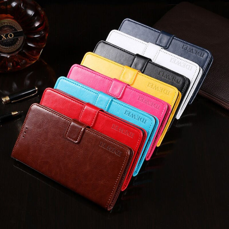 For Blackview BV5500 idewei Crazy Horse Texture Horizontal Flip Leather Case with Holder & Card Slots & Wallet(Sky Blue) - More Brand by idewei | Online Shopping South Africa | PMC TechLife | Buy Now Pay Later Mobicred