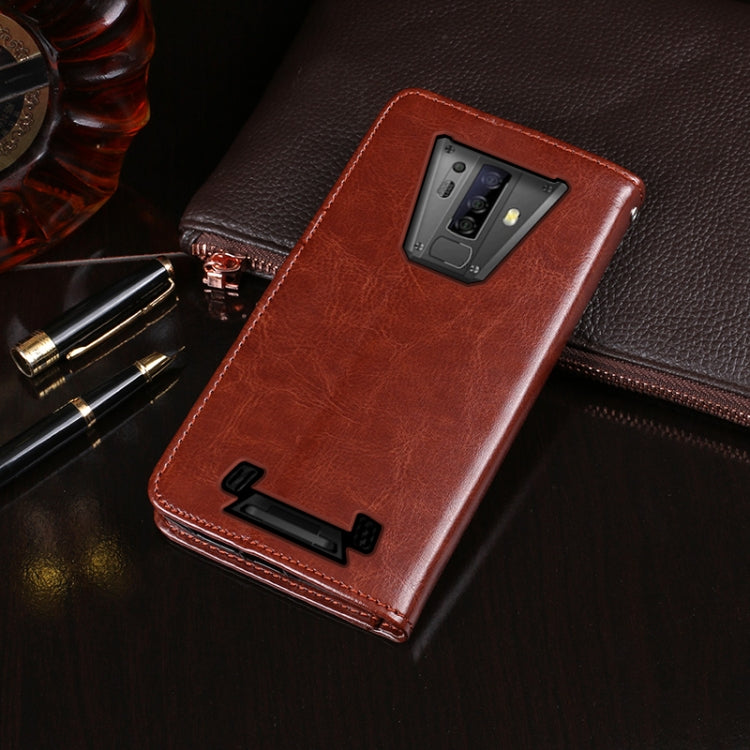 For Blackview BV6900 idewei Crazy Horse Texture Horizontal Flip Leather Case with Holder & Card Slots & Wallet(White) - More Brand by idewei | Online Shopping South Africa | PMC TechLife | Buy Now Pay Later Mobicred