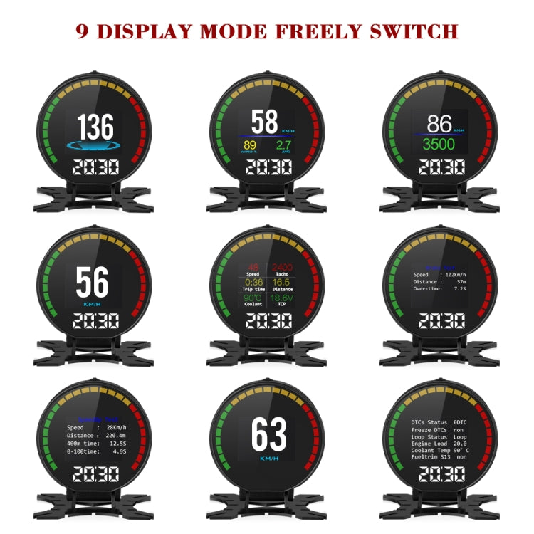 P15 OBD2 Car HUD Head-up Display Water Temperature / Vehicle Speed / Voltage - Head Up Display System by PMC TechLife | Online Shopping South Africa | PMC TechLife | Buy Now Pay Later Mobicred