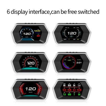 P17 Car HUD Head-up Display GPS Speed Meter Car OBD2 Fault Elimination Code - Head Up Display System by PMC Jewellery | Online Shopping South Africa | PMC Jewellery | Buy Now Pay Later Mobicred