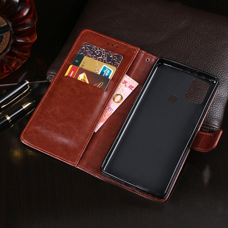 For Wiko View5 Plus idewei Crazy Horse Texture Horizontal Flip Leather Case with Holder & Card Slots & Wallet(Rose Red) - More Brand by idewei | Online Shopping South Africa | PMC Jewellery | Buy Now Pay Later Mobicred