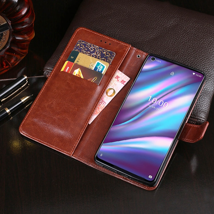 For Wiko View5 Plus idewei Crazy Horse Texture Horizontal Flip Leather Case with Holder & Card Slots & Wallet(Rose Red) - More Brand by idewei | Online Shopping South Africa | PMC Jewellery | Buy Now Pay Later Mobicred