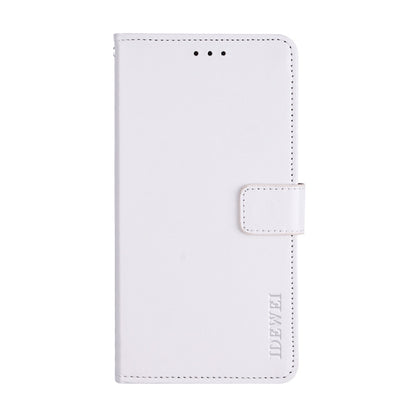 For Wiko View5 Plus idewei Crazy Horse Texture Horizontal Flip Leather Case with Holder & Card Slots & Wallet(White) - Wiko by idewei | Online Shopping South Africa | PMC Jewellery | Buy Now Pay Later Mobicred