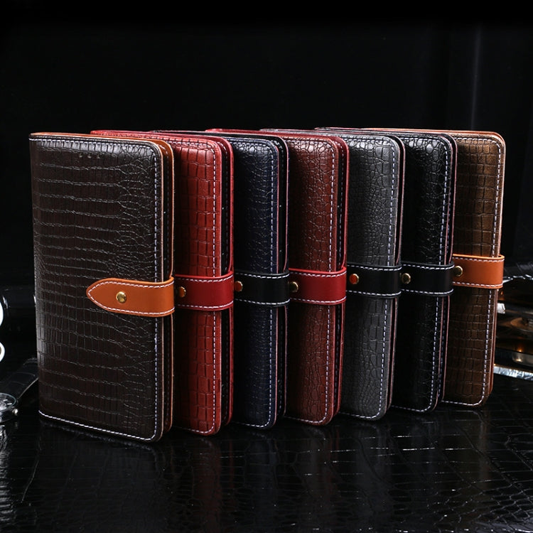 For Blackview BV5500 idewei Crocodile Texture Horizontal Flip Leather Case with Holder & Card Slots & Wallet(Black) - More Brand by idewei | Online Shopping South Africa | PMC TechLife