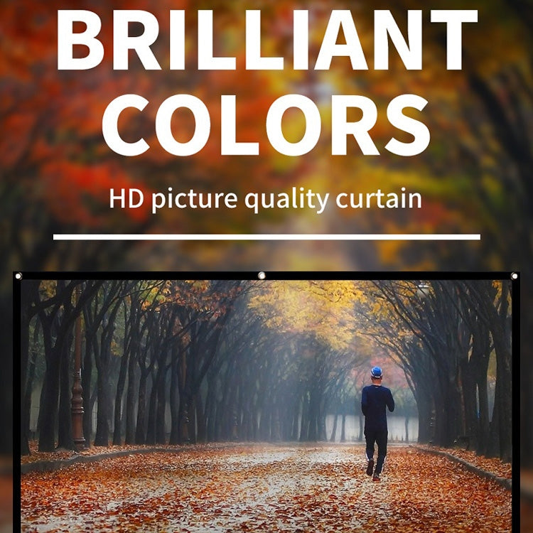 Simple Folding Thin Polyester Projector Film Curtain, Size:120 inch (4:3) Projection Area: 240x180cm - Film Curtains by PMC TechLife | Online Shopping South Africa | PMC TechLife | Buy Now Pay Later Mobicred
