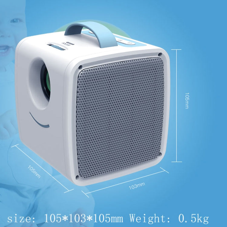 Q2 LED 1080P Mini Portable Projector Children Projector, Plug Type:UK Plug(Blue White) - Mini Projector by PMC Jewellery | Online Shopping South Africa | PMC Jewellery | Buy Now Pay Later Mobicred