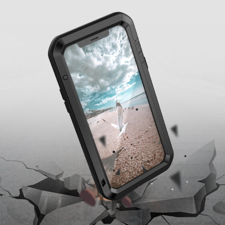 For iPhone 12 Pro LOVE MEI Metal Shockproof Life Waterproof Dustproof Protective Case(White) - free shipping - PMC TechLife - Order now!