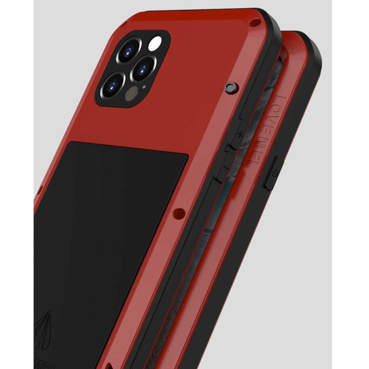 For iPhone 12 Pro LOVE MEI Metal Shockproof Life Waterproof Dustproof Protective Case(Yellow) - iPhone 12 / 12 Pro Cases by LOVE MEI | Online Shopping South Africa | PMC TechLife | Buy Now Pay Later Mobicred