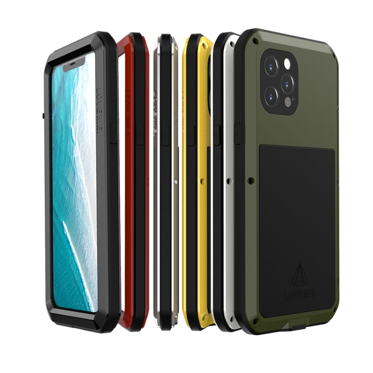 For iPhone 12 Pro Max LOVE MEI Metal Shockproof Life Waterproof Dustproof Protective Case(White) - iPhone 12 Pro Max Cases by LOVE MEI | Online Shopping South Africa | PMC TechLife | Buy Now Pay Later Mobicred