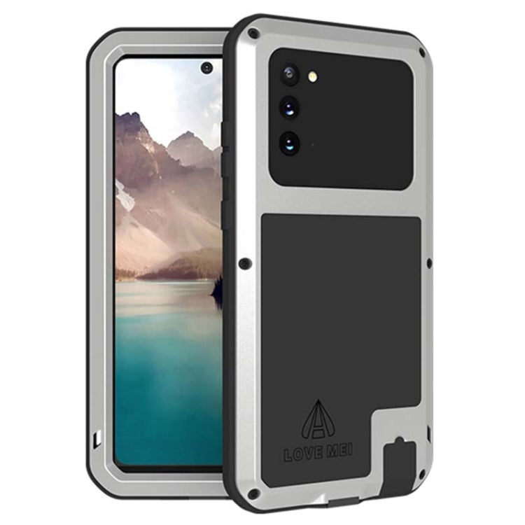 For Samsung Galaxy Note 20 LOVE MEI Metal Shockproof Waterproof Dustproof Protective Case without Glass(Silver) - free shipping - PMC TechLife - Order now!