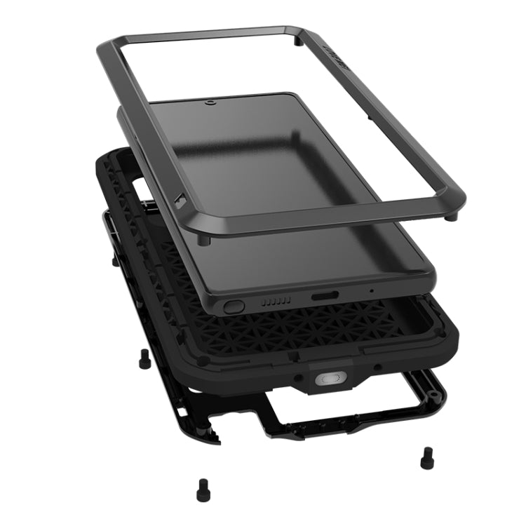 For Samsung Galaxy Note 20 LOVE MEI Metal Shockproof Waterproof Dustproof Protective Case without Glass(Silver) - free shipping - PMC TechLife - Order now!
