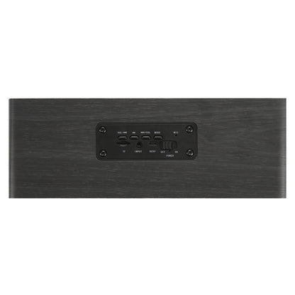 M5C Subwoofer Wooden Clock Bluetooth 4.2 Speaker, Support TF Card & 3.5mm AUX & FM Radio(Grey Wood Grain) - Desktop Speaker by PMC Jewellery | Online Shopping South Africa | PMC Jewellery | Buy Now Pay Later Mobicred