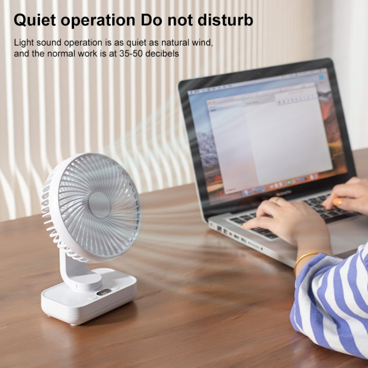 D606Y Portable Desktop Oscillating Small Fan (Black) - Electric Fans by PMC TechLife | Online Shopping South Africa | PMC TechLife