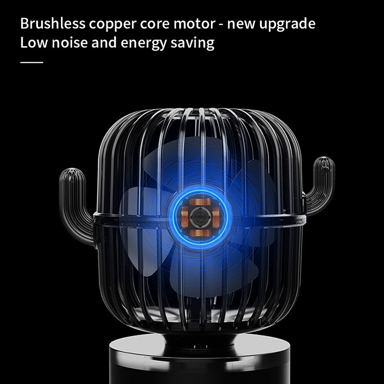 F6 Cactus Portable Mini Fan USB Shaking Head Handheld Desk Electric Fan (Dark Blue) - Electric Fans by PMC Jewellery | Online Shopping South Africa | PMC Jewellery | Buy Now Pay Later Mobicred