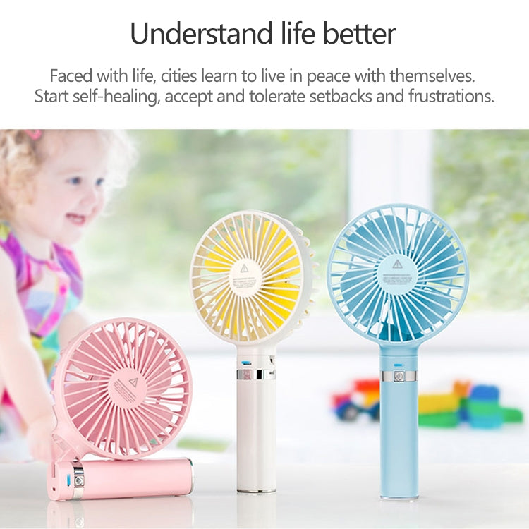 S2 Portable Foldable Handheld Electric Fan, with 3 Speed Control & Night Light (Pink) - Electric Fans by PMC Jewellery | Online Shopping South Africa | PMC Jewellery | Buy Now Pay Later Mobicred