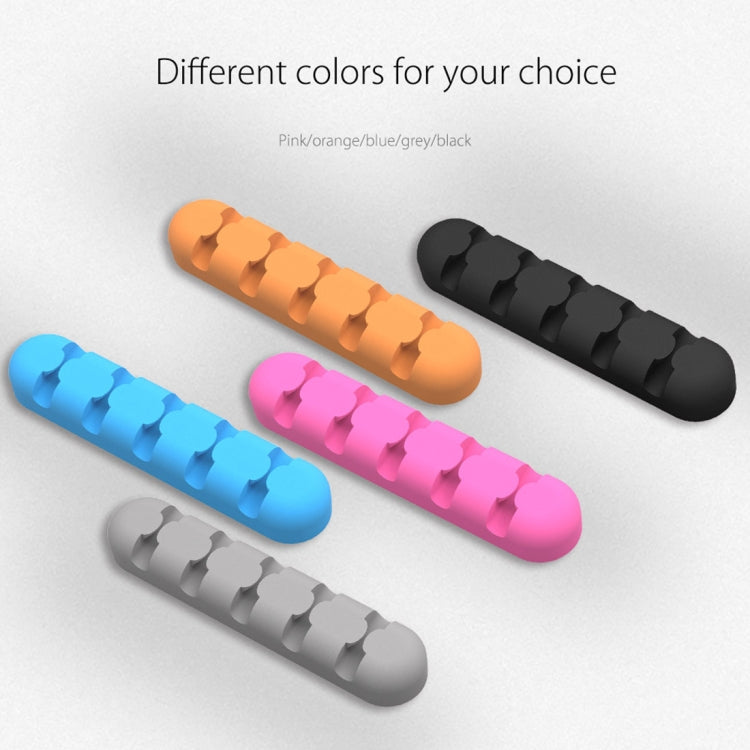 ORICO CBS5 Silicone Material Desktop Cable Manager Winder Fixer, Size: 9.6*2*1.2cm(Pink) - free shipping - PMC Jewellery - Order now!