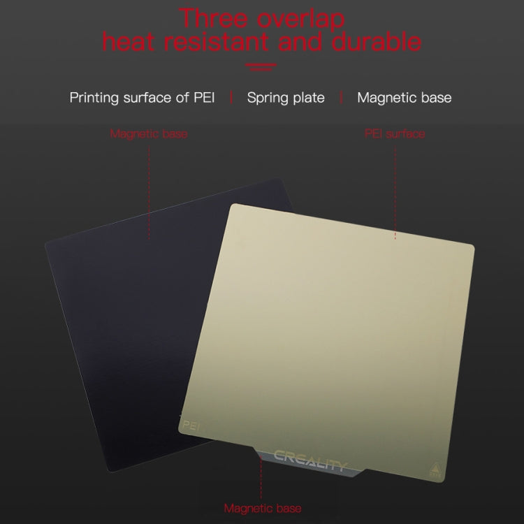 Creality PEI Priting Plate Double-sided PEI Spring Steel Sheet with Magnetic Base for Ender-3 3D Printer Part - free shipping - PMC Jewellery - Order now!