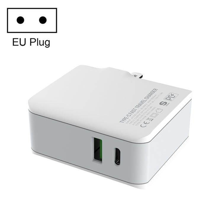 LDNIO A4403C 30W PD + Auto-id Foldable Fast Travel Charger with 1m Micro USB Cable, EU Plug - free shipping - PMC TechLife - Order now!