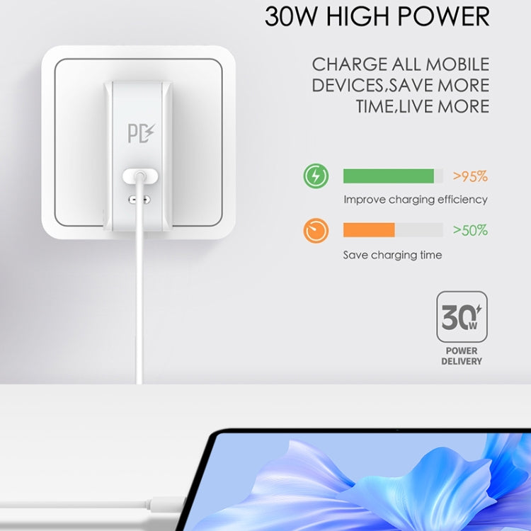 LDNIO A4403C 30W PD + Auto-id Foldable Fast Travel Charger with 1m Micro USB Cable, US Plug - USB Charger by LDNIO | Online Shopping South Africa | PMC TechLife | Buy Now Pay Later Mobicred