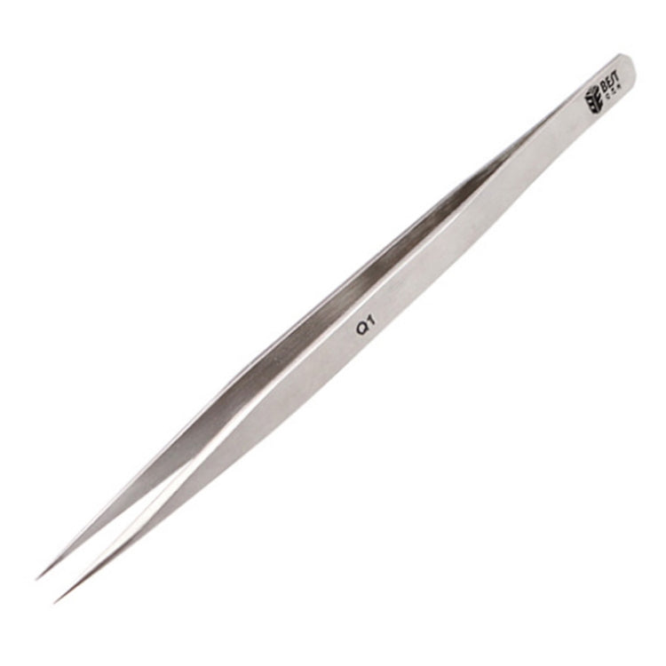 BEST BST-Q1 Brushed stainless steel tweezers - free shipping - PMC TechLife - Order now!