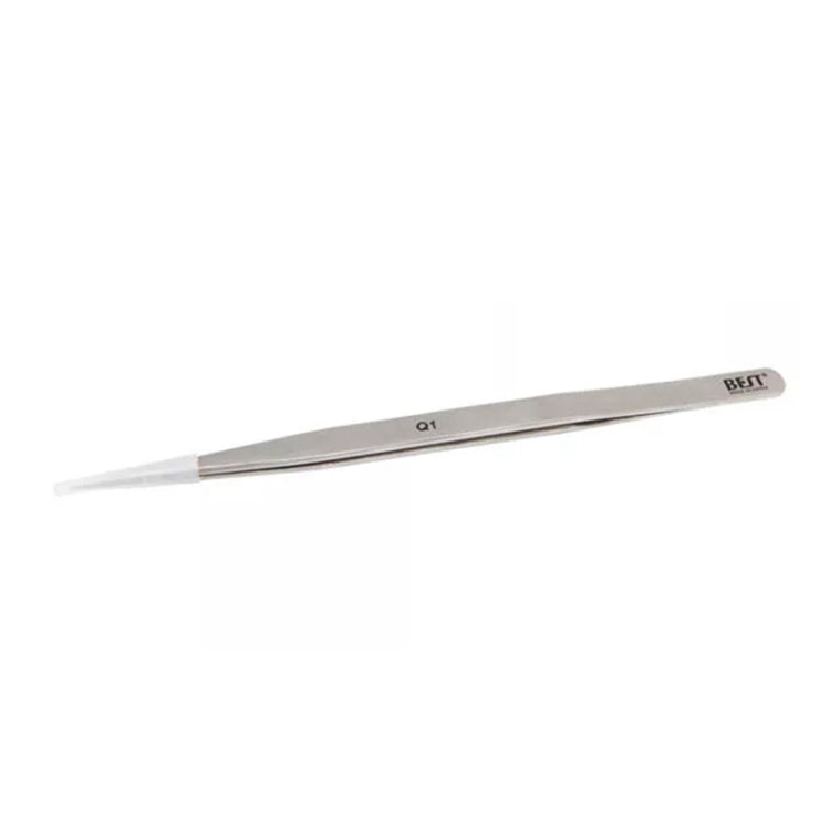 BEST BST-Q1 Brushed stainless steel tweezers - free shipping - PMC TechLife - Order now!