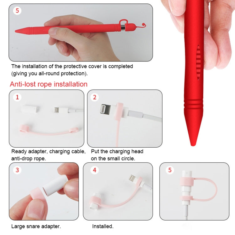 Apple Pen Cover Anti-lost Protective Cover for Apple Pencil (Purple) - Pencil Accessories by PMC Jewellery | Online Shopping South Africa | PMC Jewellery | Buy Now Pay Later Mobicred