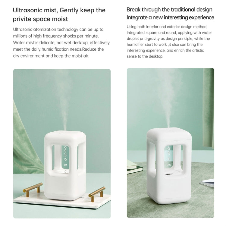 W08 Anti-Gravity Water Drop Humidifier Home Desktop Sprayer (White) - free shipping - PMC TechLife - Order now!