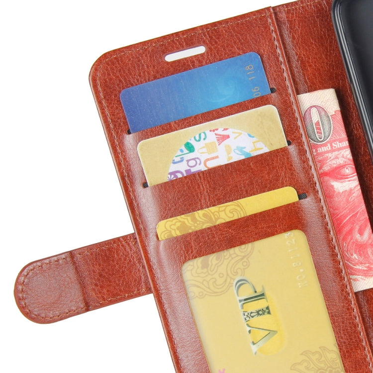 R64 Texture Single Fold Horizontal Flip Leather Case for Huawei P30 Lite, with Holder & Wallet & Card Slots & Photo Frame (Brown) - Huawei Cases by PMC TechLife | Online Shopping South Africa | PMC TechLife | Buy Now Pay Later Mobicred