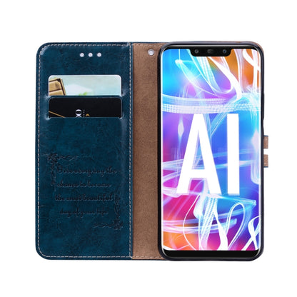 Business Style Oil Wax Texture Horizontal Flip Leather Case for Huawei Mate 20 Lite, with Holder & Card Slots & Wallet (Blue) - Huawei Cases by PMC Jewellery | Online Shopping South Africa | PMC Jewellery | Buy Now Pay Later Mobicred