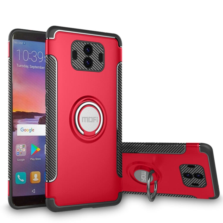 MOFI for  Mysterious Series Huawei Mate 10 Shockproof Protective Back Cover Case with Magnetic Rotatable Ring Holder (Red) - Huawei Cases by MOFI | Online Shopping South Africa | PMC Jewellery | Buy Now Pay Later Mobicred