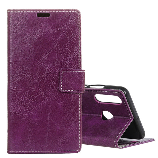 Retro Crazy Horse Texture Horizontal Flip Leather Case for Huawei P30 Lite, with Wallet & Holder & Card Slots & Photo Frame (Purple) - Huawei Cases by PMC Jewellery | Online Shopping South Africa | PMC Jewellery | Buy Now Pay Later Mobicred