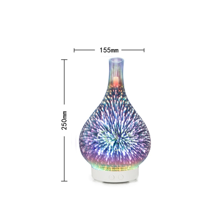 Mini 100ml Household Humidifier Ultrasonic Creative Purification 3D Glass Aromatherapy Machine Automatic Alcohol Sprayer, EU Plug - free shipping - PMC TechLife - Order now!
