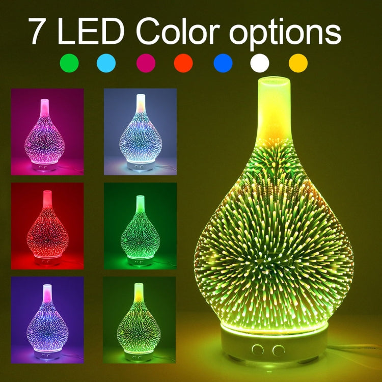 Mini 100ml Household Humidifier Ultrasonic Creative Purification 3D Glass Aromatherapy Machine Automatic Alcohol Sprayer, EU Plug - free shipping - PMC TechLife - Order now!