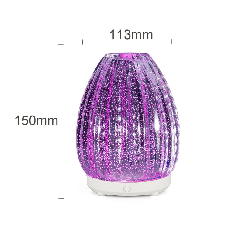 100ml Creative Vase Shape Aromatherapy Machine 3D Glass Humidifier Automatic Alcohol Sprayer with Colorful LED Lamp - free shipping - PMC TechLife - Order now!