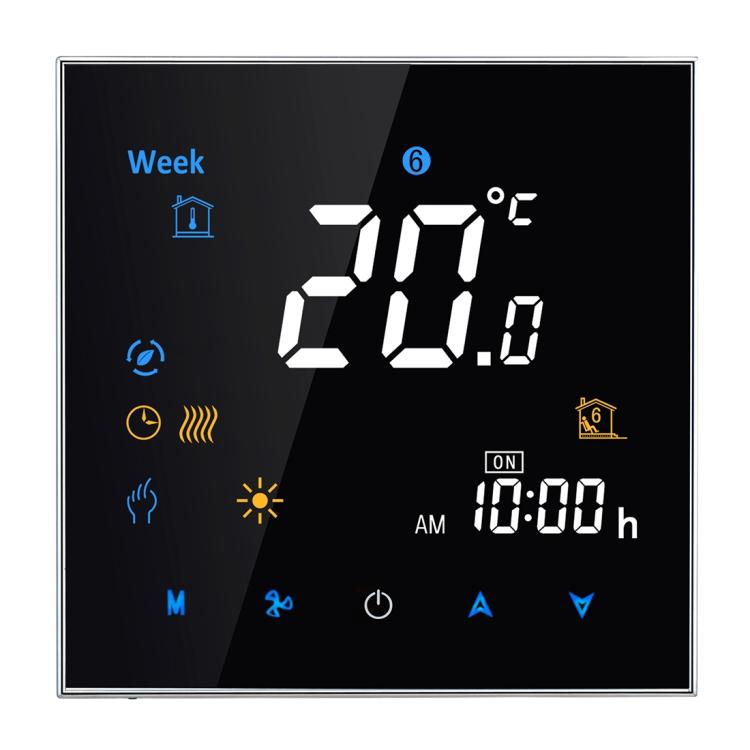 BHT-3001 16A Load Electronic Heating Type LCD Digital Heating Room Thermostat with Sensor, Display Clock / Temperature  / Time / Week / Heat etc.(Black) - free shipping - PMC TechLife - Order now!