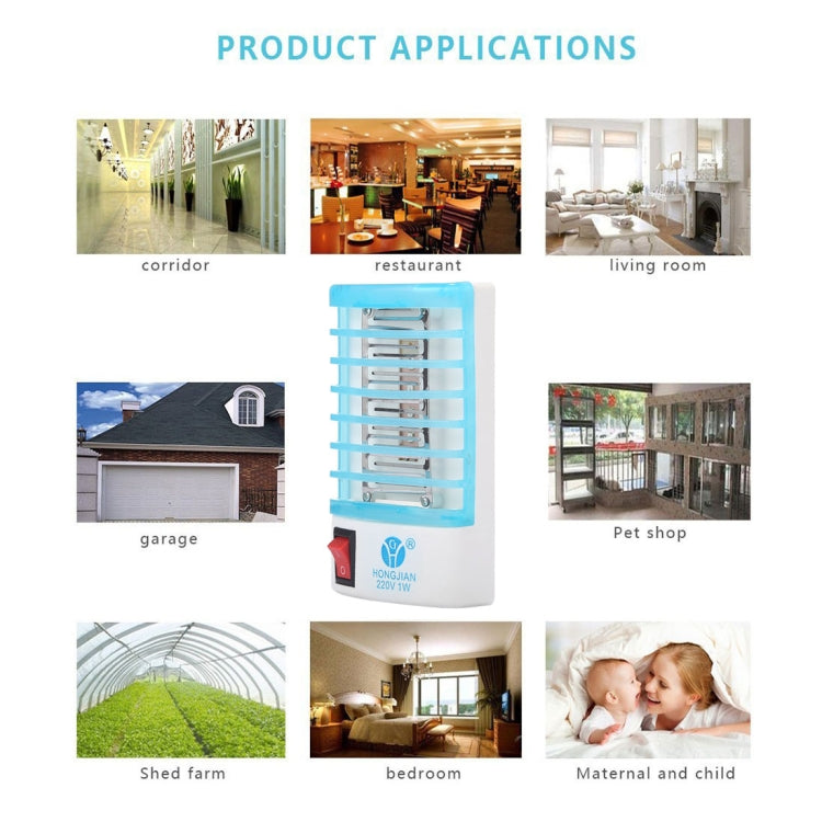 Efficient 4-LED Blue Light Mosquito Killer Night Lamp, US Plug, AC110V - Repellents by PMC TechLife | Online Shopping South Africa | PMC TechLife | Buy Now Pay Later Mobicred