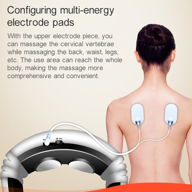 USB Charging 1300 mAh Electric Back Neck Shoulder Electrical Pulse Electric Shock Body Massager - free shipping - PMC TechLife - Order now!
