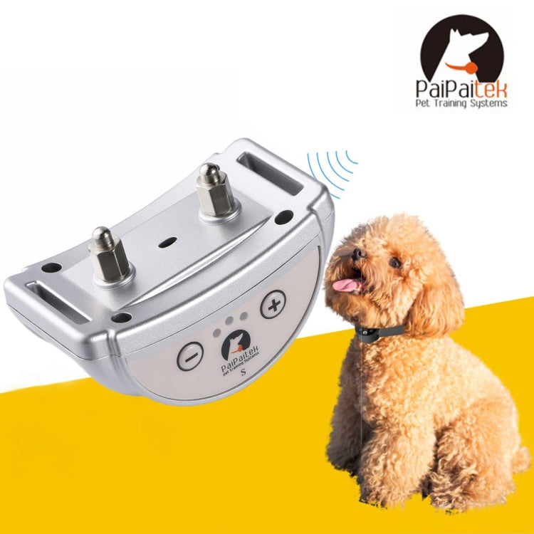 PD258 Automatic Anti Barking Collar Pet Training Control System for Dogs, S Size(Silver) - Training Aids by PMC Jewellery | Online Shopping South Africa | PMC Jewellery | Buy Now Pay Later Mobicred