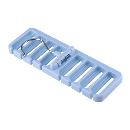 2pcs Multi-function Tie Rack Belt Scarf Hanger Holder Closet(Blue) - Shelf & Hooks by PMC Jewellery | Online Shopping South Africa | PMC Jewellery | Buy Now Pay Later Mobicred