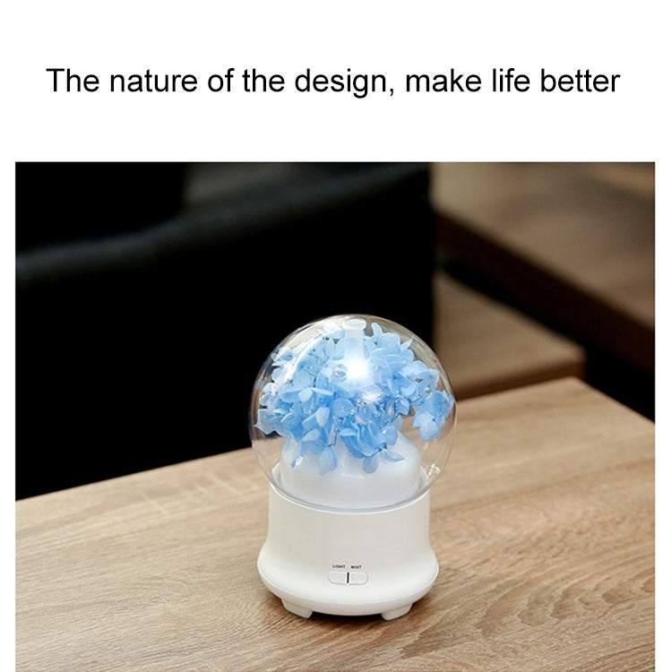 ML-824 100ML Gypsophila Flowers Aromatherapy Diffuser Air Humidifier with Colorful LED Light for Office / Home(Blue) - Air Purifiers & Accessories by PMC TechLife | Online Shopping South Africa | PMC TechLife | Buy Now Pay Later Mobicred