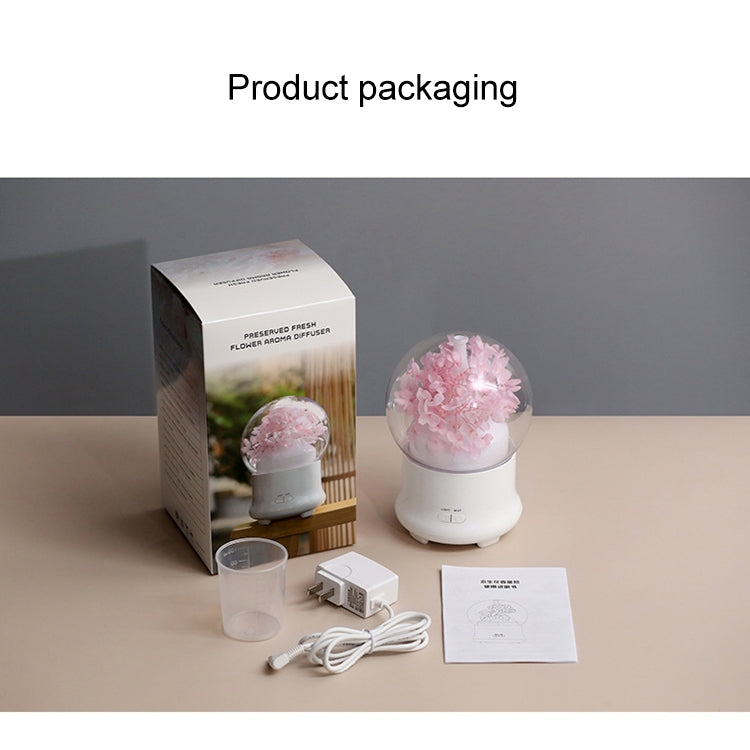 ML-824 100ML Gypsophila Flowers Aromatherapy Diffuser Air Humidifier with Colorful LED Light for Office / Home(Blue) - Air Purifiers & Accessories by PMC TechLife | Online Shopping South Africa | PMC TechLife | Buy Now Pay Later Mobicred