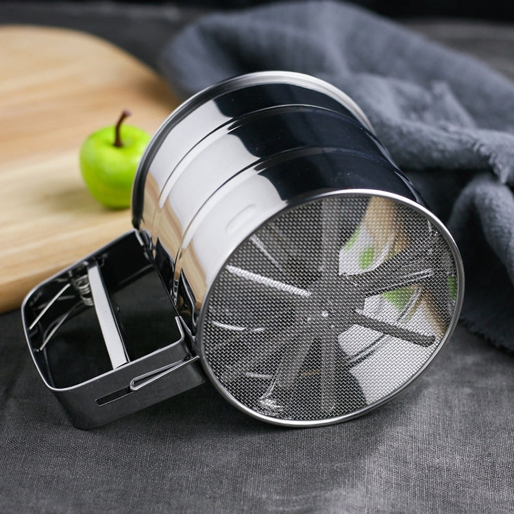 Manual Mesh Flour Sugar Powder Stainless Steel Hand Sifter Sieve Cup Baking Tool - Baking Pastry Tools by PMC TechLife | Online Shopping South Africa | PMC TechLife | Buy Now Pay Later Mobicred