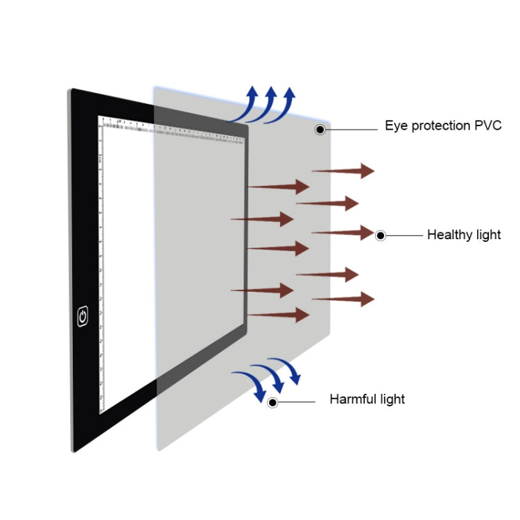 A4 Size LED Three Level of Brightness Dimmable Acrylic Copy Boards for Anime Sketch Drawing Sketchpad -  by PMC TechLife | Online Shopping South Africa | PMC TechLife | Buy Now Pay Later Mobicred