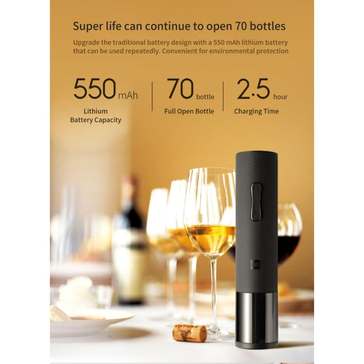 Original Xiaomi Youpin Huohou Automatic Wine Bottle Kit Electric Corkscrew With Foil Cutter - Openers by Xiaomi | Online Shopping South Africa | PMC Jewellery | Buy Now Pay Later Mobicred