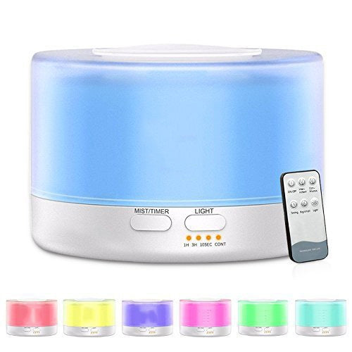 T700 Remote Control Clear White Air Humidifier Automatic Alcohol Sprayer Essential Oil Diffuser Ultrasonic Mist Maker Ultrasonic Aroma Diffuser Atomizer Color LED, Capacity: 700ml, DC 24V, US Plug - Air Purifiers & Accessories by PMC TechLife | Online Shopping South Africa | PMC TechLife | Buy Now Pay Later Mobicred