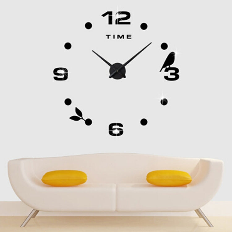 Bedroom Home Office Decoration Frameless Large Size DIY 3D Mirror Surface Wall Stickers Quiet Clock, Size: 100*100cm(Black) - DIY Clocks by PMc TechLife | Online Shopping South Africa | PMc TechLife | Buy Now Pay Later Mobicred