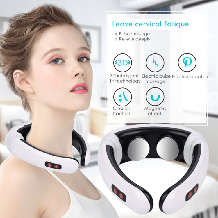 Household Electric Pulse Shock Neck Massager Intelligent Body Massager, Battery Powered (Not Include Battery) - free shipping - PMC TechLife - Order now!