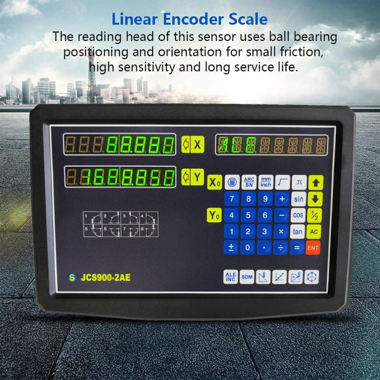 JCS900-2AE Two Axes Digital Readout Display Milling Lathe Machine, US Plug - Digital Multimeter by PMC Jewellery | Online Shopping South Africa | PMC Jewellery | Buy Now Pay Later Mobicred