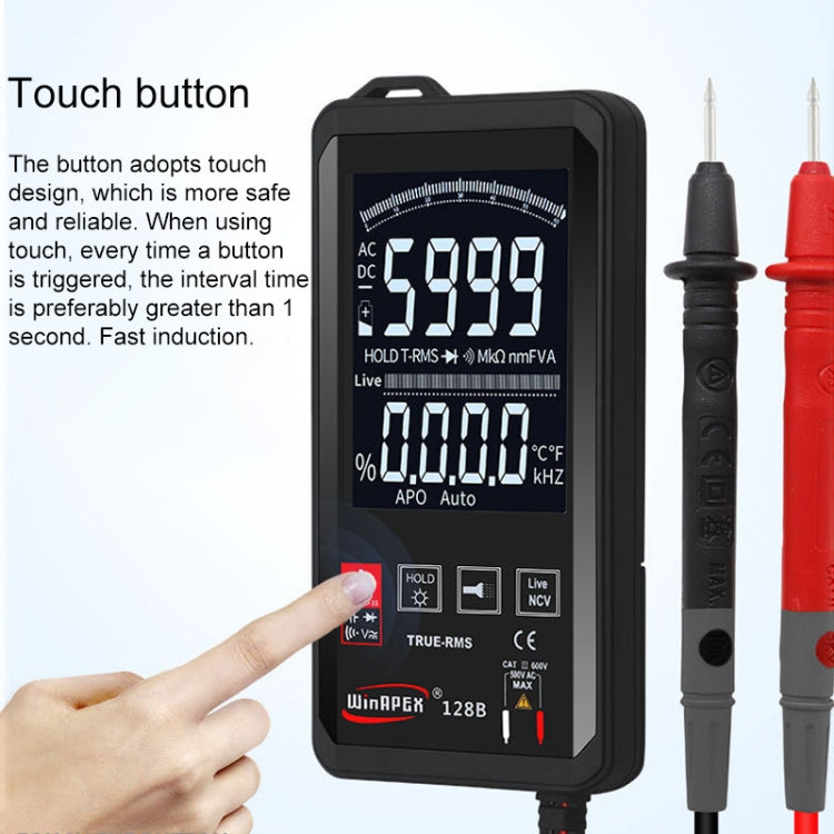 HY128A Conventional Screen Ultra-thin Touch Smart Digital Multimeter Fully Automatic High Precision True Effective Value Multimeter - Digital Multimeter by PMC TechLife | Online Shopping South Africa | PMC TechLife